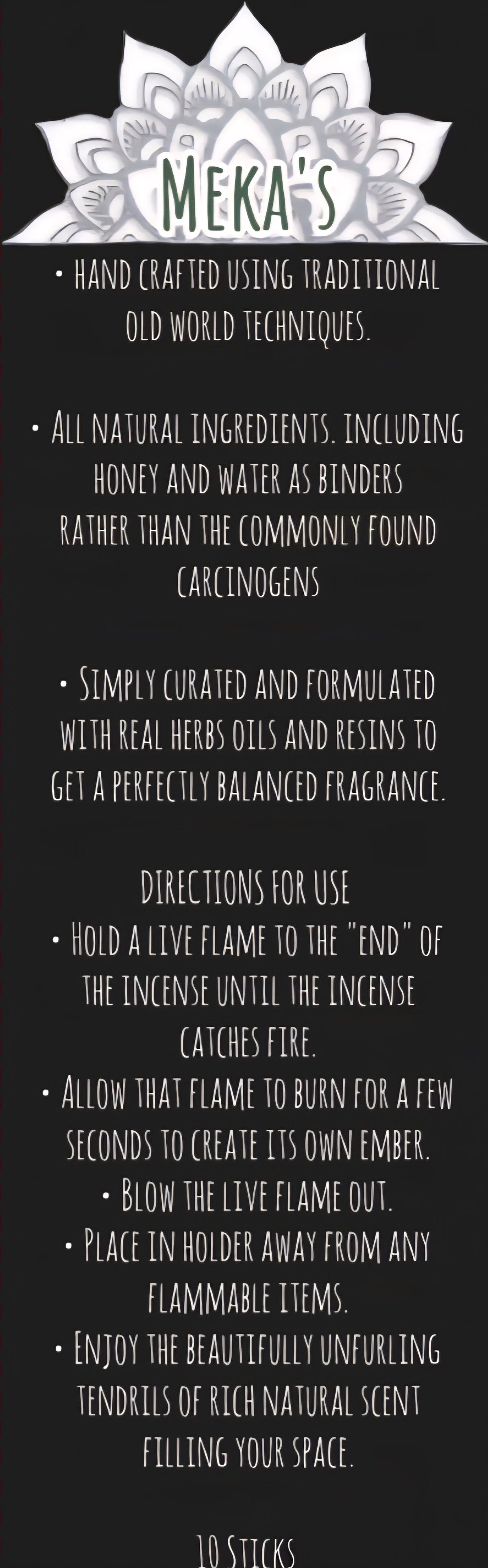 Citrus & Germanium incense