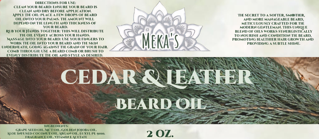 Cedar & Leather Beard Oil