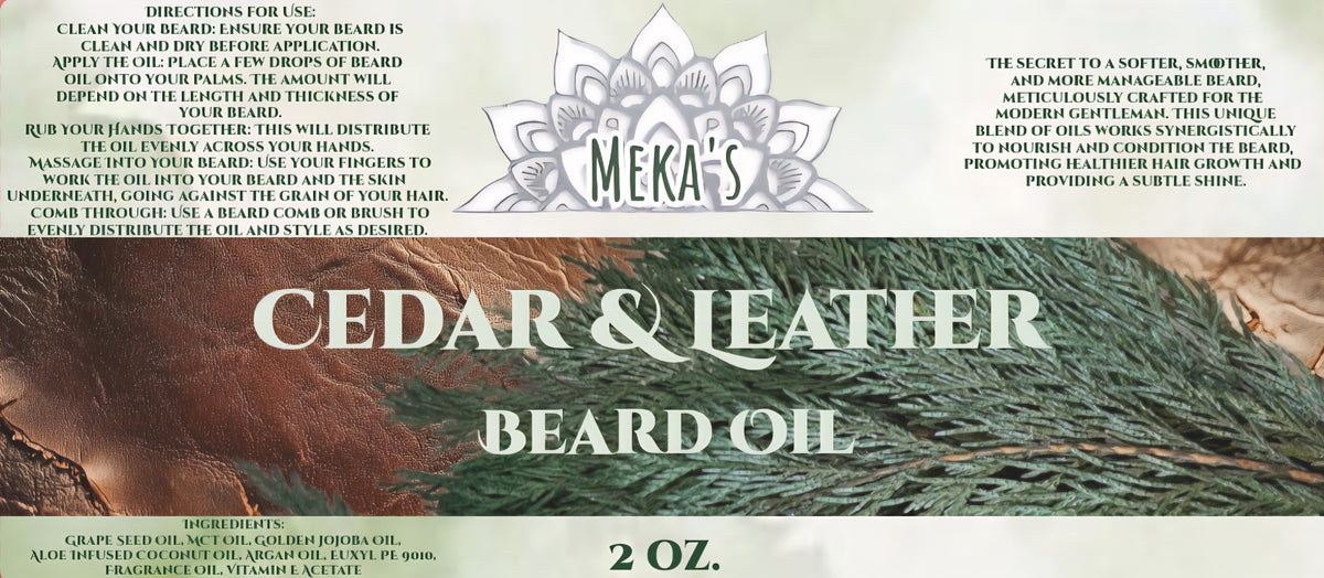 Cedar & Leather Beard Oil